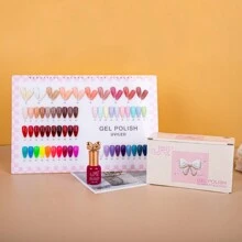 JR JR 10pcs 12ml Gel Nail Polish Set Including Red Pink Nude Gel Polish Kit UV LED Soak Off Polish Home DIY Top Coat Base Coat Gifts For Girl