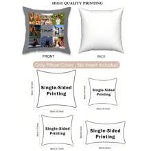 1 Vỏ gối in ảnh tùy chỉnh đơn, được thiết kế riêng cho vỏ gối của gia đình, trang trí nhà tùy chỉnh DIY, quà tặng tinh tế, ấm áp và hài hòa cho không khí gia đình vào các ngày kỷ niệm Thích hợp cho Ngày lễ tình nhân, Ngày của mẹ, Ngày của cha, Lễ tạ ơn, Gối đầu giường, Đệm ghế sofa, Tựa đầu ô tô, Vỏ gối văn phòng, Cho ghế sofa tân gia, Giường, Xe hơi, Phòng trà, Phòng ngủ, Phòng khách - Tùy chỉnh câu đố màu xám - Xem 6