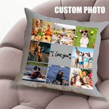 1 Vỏ gối in ảnh tùy chỉnh đơn, được thiết kế riêng cho vỏ gối của gia đình, trang trí nhà tùy chỉnh DIY, quà tặng tinh tế, ấm áp và hài hòa cho không khí gia đình vào các ngày kỷ niệm Thích hợp cho Ngày lễ tình nhân, Ngày của mẹ, Ngày của cha, Lễ tạ ơn, Gối đầu giường, Đệm ghế sofa, Tựa đầu ô tô, Vỏ gối văn phòng, Cho ghế sofa tân gia, Giường, Xe hơi, Phòng trà, Phòng ngủ, Phòng khách - Tùy chỉnh câu đố màu xám - Xem 5