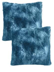 Home Elephant 2-Piece Soft And Padded Decorative Cushions - 藍色 - 查看 1