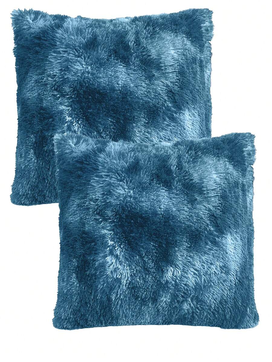 Home Elephant 2-Piece Soft And Padded Decorative Cushions - 藍色 - 查看 1