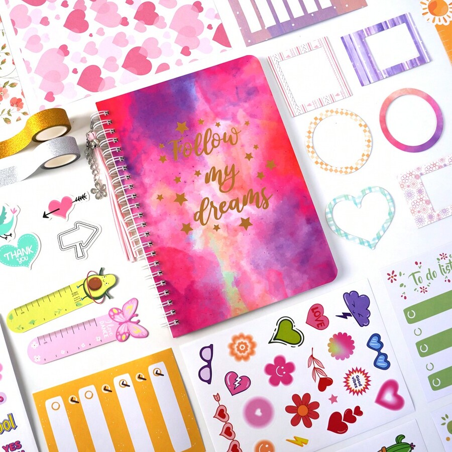 DIY Journal Kit For Girls,DIY Journal Set For Tween & Teen Girls