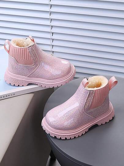 Infant/Toddler Fashion Boots, Outdoor Fluffy Lined Boots For Baby