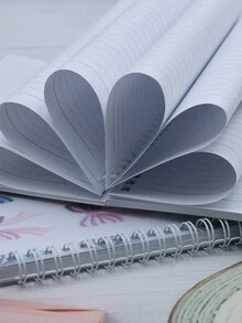 1 cuốn sổ tay lò xo trang trí nơ dễ thương dành cho học sinh, khổ A5 để ghi chú và làm bài tập - A5 - Xem 5
