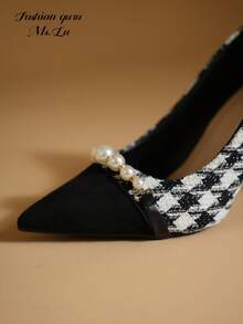 [Guru.Lu] Giày cao gót da bóng sang trọng màu đen thanh lịch, giày sandal hở gót hở mũi gợi cảm, giày dự tiệc cocktail nữ tính, hàng mới về mùa xuân/hè - màu đen - Xem 7