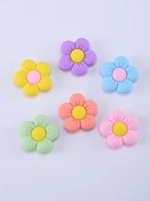 HOEASE 可愛卡通花卉圖案女童涼鞋，透氣防滑，套腳設計，適合室內外穿著，沙灘鞋園藝鞋，四季皆宜 - 黑色 - 查看 8