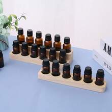 Holz-Aufbewahrungsregal für ätherische Ölflaschen, Nagellackflaschen und Spenderflaschen