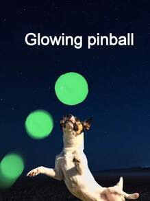 夜间发光跳跳球，狗宠物球，耐咬玩具球，大中小型犬磨牙训练玩具球（本产品为弹性球，本身不发光。 - 彩色 - 查看 3