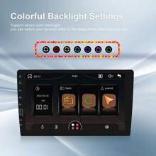 Single Din Car Stereo For Carplay For Android Auto 9 Inch Touch Screen Radio Head Unit Multimedia Player Car Audio Support FM Mirror Link USB+Backup Camera