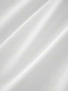 Women's Short Sleeve Round Neck Simple Print Graphic T-Shirt, Women's Sportswear & Clothing Casual Digital Print  Pure Heavy Cotton  Womens T-Shirts - 白色 - 查看 6