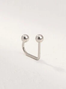 1 chiếc khuyên môi hình chữ U bằng thép không gỉ màu thép Punk, dành cho nam, quà tặng ngày lễ Giáng sinh, Năm mới, Ngày lễ tình nhân - Nhiều màu - Xem 9