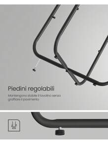 VASAGLE Tavolino, Tavolino Rotondo con Cestino in Tessuto, Spazioso, per Soggiorno Camera da Letto, Comodino, Stile Moderno, Nero Ebano e Grigio Ardesia - Grigio Scuro - Visualizzare 7