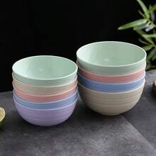 4/5 bát nhựa không vỡ - Bát đựng súp và salad dùng được trong lò vi sóng và máy rửa chén, nhiều màu, sản phẩm nhà bếp - Nhiều màu - Xem 10