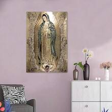 1 tấm áp phích vải bạt Nhà thờ Đức Bà, món quà lý tưởng cho phòng ngủ, phòng khách, trang trí tường, trang trí mùa thu, trang trí phòng, trang trí nhà cửa, KHÔNG CÓ khung - Nhiều màu - Xem 4