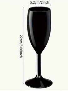 4/6/12 件 170 毫升优雅多色香槟杯，适合与朋友聚会、婚礼、宴会、节日、生日派对、送给父母、配偶、朋友和爱人的情人节礼物，可重复使用的塑料高脚杯，派对、生日装饰，适用于户外、露营 - 彩色 - 查看 23