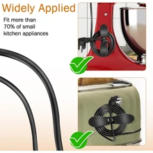 Bộ sắp xếp dây điện 4/6 chiếc cho các thiết bị gia dụng, Bộ sắp xếp dây điện gia dụng nhà bếp nâng cấp Bộ sắp xếp dây điện gia dụng Bộ quấn dây cho các thiết bị nhà bếp Máy trộn, Máy pha cà phê, Nồi áp suất Trang trí Giáng sinh - Nhiều màu - Xem 9