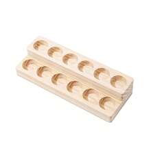 Holz-Aufbewahrungsregal für ätherische Ölflaschen, Nagellackflaschen und Spenderflaschen