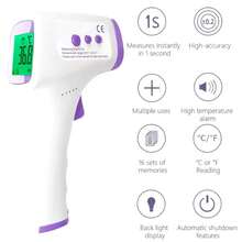 Thermometer, Forehead Thermometer, Non-Contact Digital Gun, Temperature Gun With 3 In 1 Digital LCD Display, Fever Alarm Home Health Device - White - View 6
