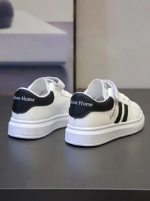 1 paar kinderen van 7-14 jaar oud casual sportschoenen PU met antislip, slijtvaste ronde neus en lage buitensportschoenen