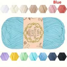 1pc Soft & Comfortable 100% Acrylic Yarn - Ideal For Crochet & Knitting DIY Projects - 4-Ply Hand Weaving, 50g/Pc, Best DIY Gift