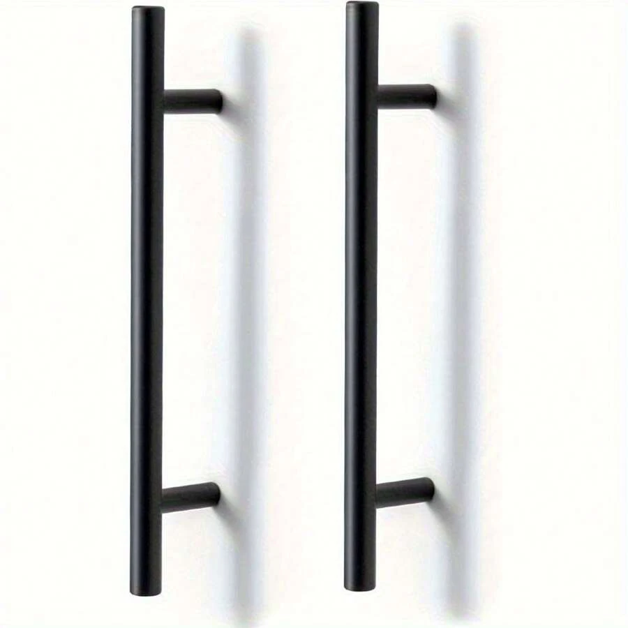 20 Pack Cabinet Handles, Kitchen Handles, Stainless Steel Bathroom Cabinet Handles, Wardrobe Handles, Kitchen Cupboard Handles, Drawer Handles - Black - View 1