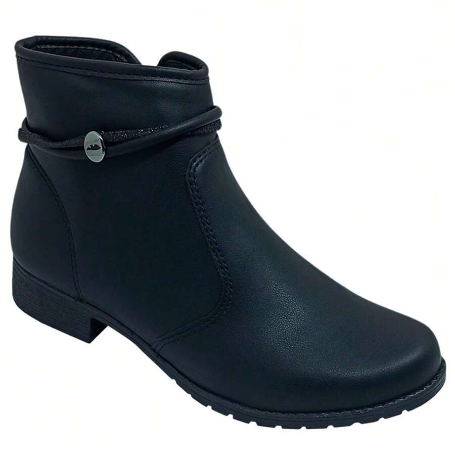 Dakota Women's Titanium Boot With Zipper Closure - 黑色 - 查看 1