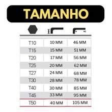 Short Hexagonal Allen Key Set Kit With 9 Pieces T10 To T50 - 內六角扳手組 9 件 WL-1149(1 件組) - 查看 3