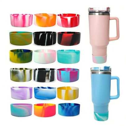 Silicone Protective Sleeve For Glass Tumblers - Fits 20oz, 30oz And 40oz Sizes - Anti-Scratch, Noise-Reducing Base Accessory