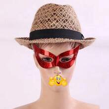 12 Laser Ball Masks, Holiday Decorative Paper Props, Suitable For Male And Female Holiday Gatherings, Mysterious Half Face Makeup Party Supplies, Suitable For 2025 New Year, Birthdays, Bachelor Parties, Adult Parties, Etc,