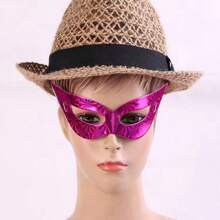 12 Laser Ball Masks, Holiday Decorative Paper Props, Suitable For Male And Female Holiday Gatherings, Mysterious Half Face Makeup Party Supplies, Suitable For 2025 New Year, Birthdays, Bachelor Parties, Adult Parties, Etc,