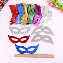 12 Laser Ball Masks, Holiday Decorative Paper Props, Suitable For Male And Female Holiday Gatherings, Mysterious Half Face Makeup Party Supplies, Suitable For 2025 New Year, Birthdays, Bachelor Parties, Adult Parties, Etc,