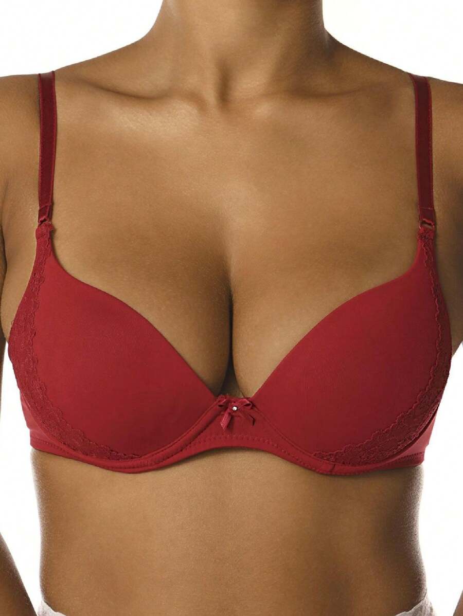New Rivali DeMillus 67188 Bra - Đỏ - Xem 1