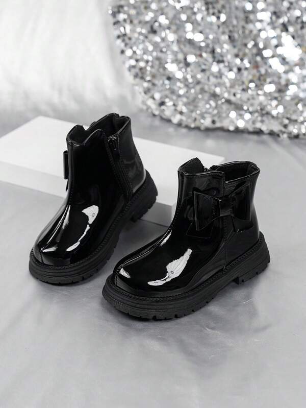 A Pair Of, Stylish, Elegant, Warm, Lightweight, Snow Boots, Children's Holiday Style Warm Boots