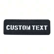 Custom 2 Pcs Reflective Name Tag With Hook Backing DJ1