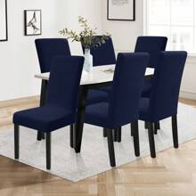YSTYLE Housses de chaise avec dossier 2/4/6 pièces, housses de chaise extensibles pour salon cuisine, housses de chaise extensibles universelles, housses de chaise modernes anti-rayures pour chats