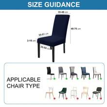 YSTYLE Housses de chaise avec dossier 2/4/6 pièces, housses de chaise extensibles pour salon cuisine, housses de chaise extensibles universelles, housses de chaise modernes anti-rayures pour chats