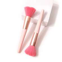 1 件圣诞形状面部粉底化妆刷 - 紅色 - 查看 3