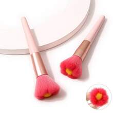 1 件圣诞形状面部粉底化妆刷 - 紅色 - 查看 2