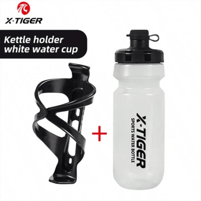  X-TIGER Bike Water Bottle 650ml Water Bottle With Bike Bottle Cage Ideal For Cycling, Fitness Gym And Outdoor Sports, Leakproof And Easy To Clean