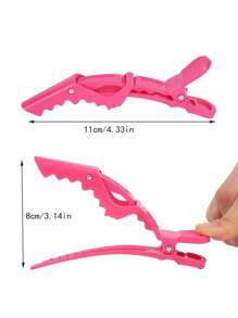 6/10pcs Multi-Function Hair Styling Sectioning Clips Alligator Clips For Hairstylists, Professional Beauty Salons, Women Hair Clips, Plastic Anti-Slip Hair Clips,Hair Accessories ,Hair Styling Tools - Multicolor - View 3