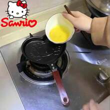 Sanrio 1pc New Cartoon Kitty Back To School Season Mini Frying Pan Healthy Non-Stick Pan Home Creative Breakfast Omelette Pan Animal Shape
