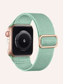 Elástico Solo Loop compatível com Apple Watch Band 38mm 40mm 41mm 42mm 44mm 45mm 46mm 49mm Mulheres Homens, Nylon Macio Elástico Trançado Pulseira de Substituição Pulseira Compatível com Apple Watch Series Ultra 10 9 8 7 6 5 4 3 2 1 SE