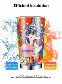 1 pieza, Taza personalizada de niña de ópera, Taza de café personalizada de 20 onzas con tapa, Vajilla para interiores y exteriores, Regalo para amigos, familia, novia, novio, esposa, esposo, adecuada para el Año Nuevo Lunar, Año Nuevo, Navidad, regalo de cumpleaños