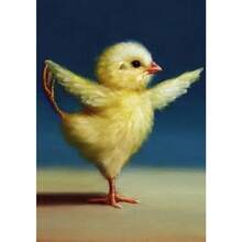 1 件有趣的动物运动海报和印刷品可爱瑜伽鸡复古墙壁艺术有氧运动姿势帆布画健身房无框架、家居装饰、房间装饰、墙壁装饰 - 彩色 - 查看 52