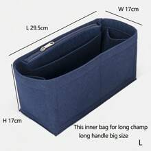 Organizador de bolsos tipo "bolsa dentro de bolsa", organizador de insertos para bolsos de marca . Regalo de Navidad, Acción de Gracias, invierno, vintage, para mujeres - Azul Marino - Ver 11