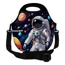 Children's School Kit Backpack With Wheels + Thermal Lunch Box + Toiletry Bag Plus – ISOPRENE – Space Boy - 藍色 - 查看 3