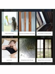 1 件门窗密封条、挡风雨隔热工具、窗户隔音自粘防风雨胶带 - 防风、防尘、防雨、降噪密封胶带、贴纸、墙贴花、用于家居装饰的乙烯基贴花、春季装饰品让您的家焕然一新、拉玛装饰贴纸礼物生日毕业