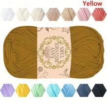 1pc Soft & Comfortable 100% Acrylic Yarn - Ideal For Crochet & Knitting DIY Projects - 4-Ply Hand Weaving, 50g/Pc, Best DIY Gift