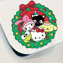Sanrio 1 Pc Sanrio Bênçãos de Natal de Todos os Membros Adesivos de Carro, Adesivos Autoadesivos, Adesivos DIY, Adesivos de Bagagem, Adesivos de Laptop, Adesivos de Celular, Adesivos de Motocicleta, Adesivos de Janela de Carro, Adesivos de Cozinha, Adesivos de Parede e Adesivos de Caneca. Design à Prova D'Água. Presente de Natal!