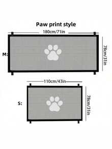 1pc Random Delivery Pet Isolation Fence, Mesh Dog Gate Foldable Magic Pet Gate, Extra Wide Pet Isolation Fence Full Enclosure, Portable Foldable Pet Isolation Fence, Home Dog Fence Safety Protective Net, Pet Gate - Multicolor - View 9